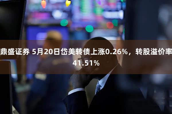 鼎盛证券 5月20日岱美转债上涨0.26%，转股溢价率41.51%